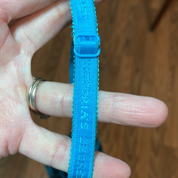 2010s striped teal and black Cotton Underwire bra, lined Demi, 36C - Picture 8 of 8